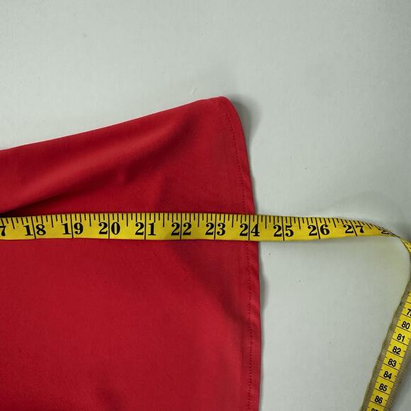 Joseph Ribkoff Top Shirt Womens 8 Pink Salmon Blouse Stretch Scuba Slinky - Picture 8 of 9